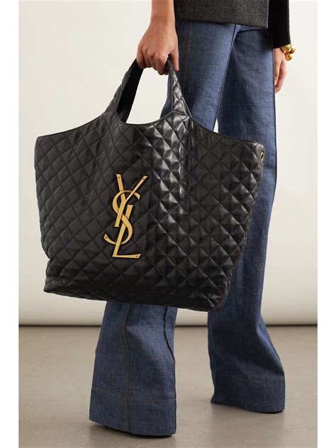 ysl quilted shopper bag|ysl large quilted bag.